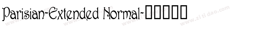 Parisian-Extended Normal字体转换